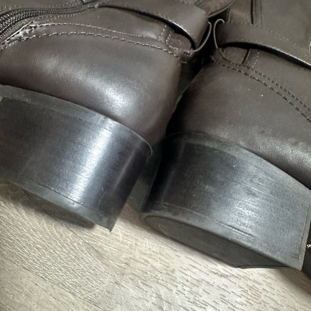 Tommy Hilfiger Brown Leather Riding Boots Women’s 10 - Picture 6 of 6